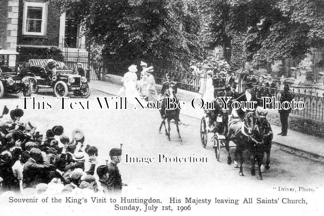 CA 1387 - Kings Visit To Huntingdon, Cambridgeshire 1906