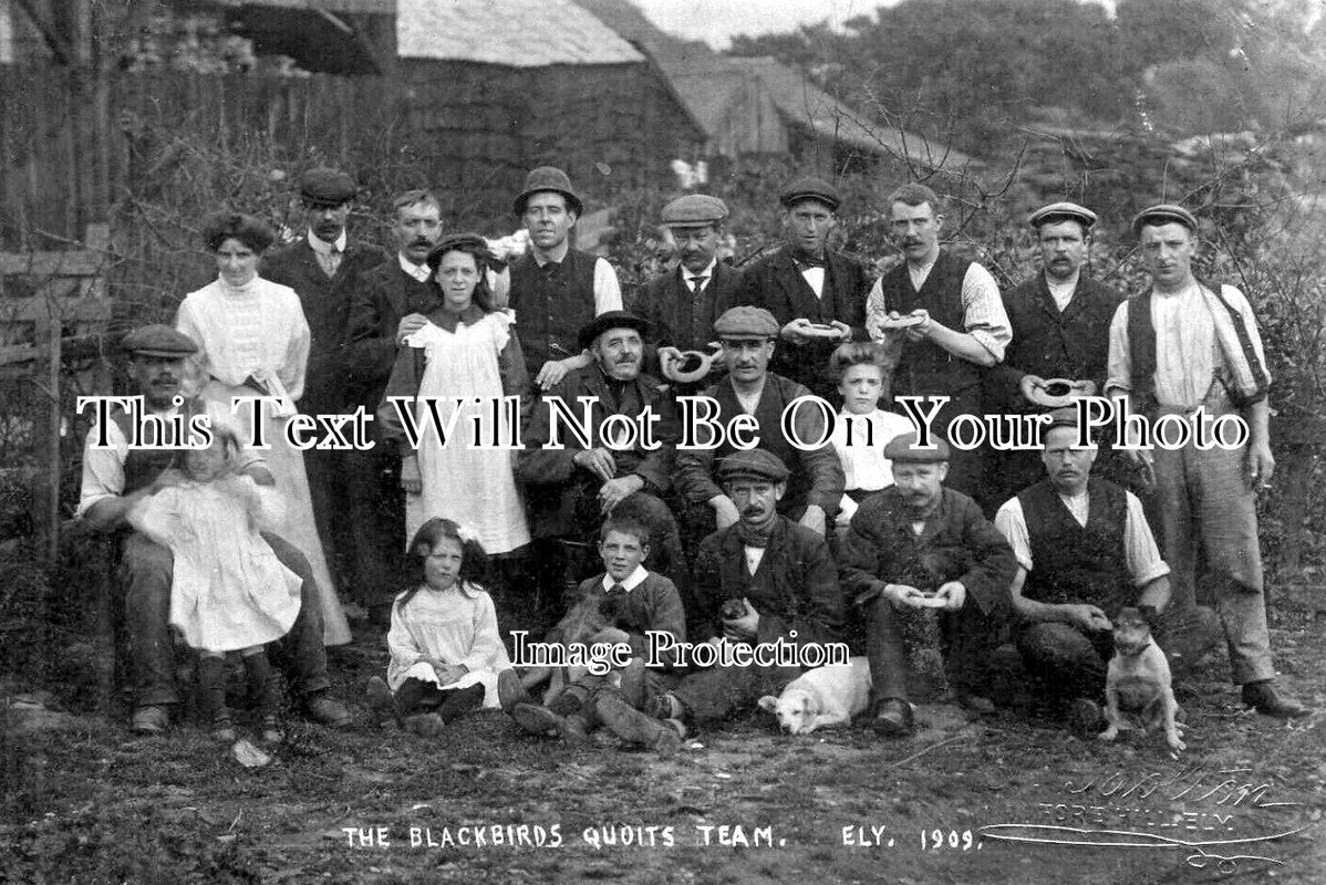 CA 1420 - The Blackbirds Quoits Team, Ely, Cambridgeshire c1909