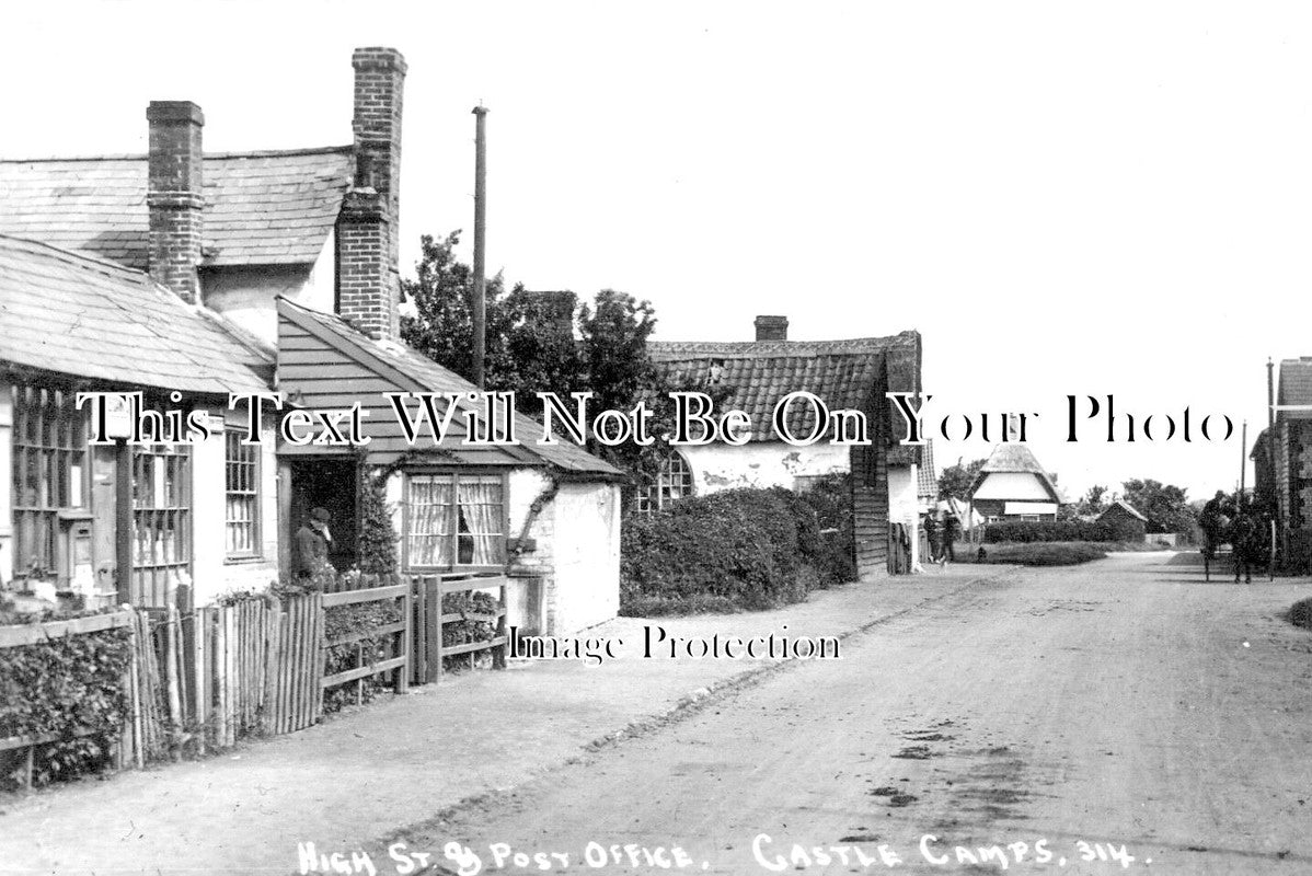 CA 1475 - High Street & Post Office, Castle Camps, Cambridgeshire