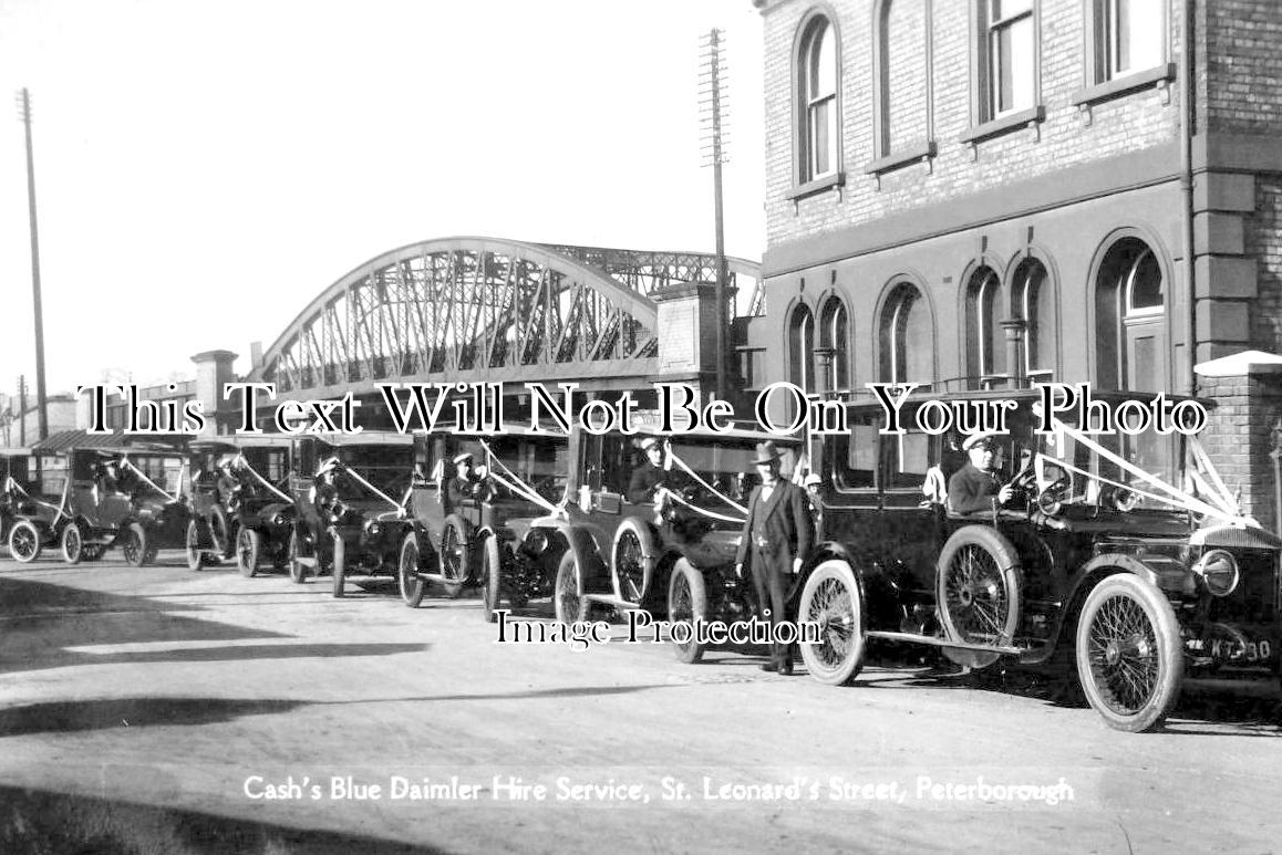 CA 1496 - Cashs Blue Daimler Hire Service, St Leonards Street, Peterborough