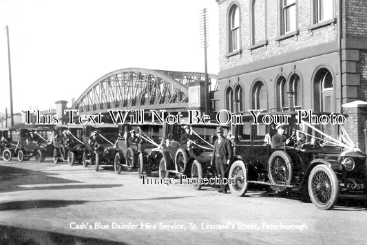 CA 1496 - Cashs Blue Daimler Hire Service, St Leonards Street, Peterborough