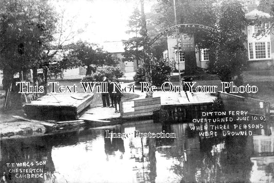 CA 1562 - Fen Ditton Ferry Disaster, Cambridgeshire 1905