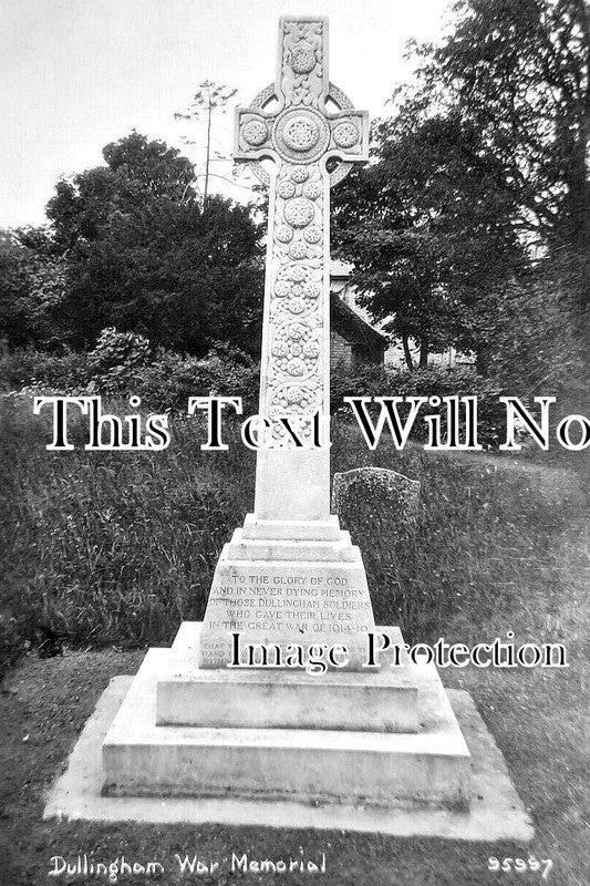 CA 1583 - Dullingham War Memorial, Cambridgeshire c1933