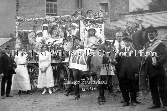 CA 1618 - Hunstanton Convalescent Float, Broad Street, Ely, Cambridgeshire 1916 WW1