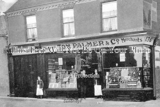 CA 1663 - Tom Palmer Grocers Shop, Newmarket Road, Cambridge c1910