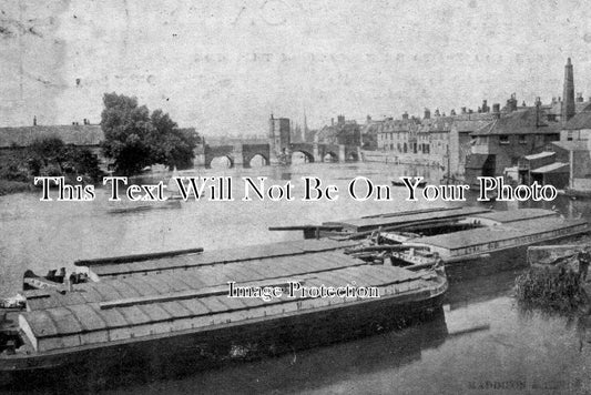 CA 170 - River Ouse & Bridge, St Ives, Cambridgeshire c1903