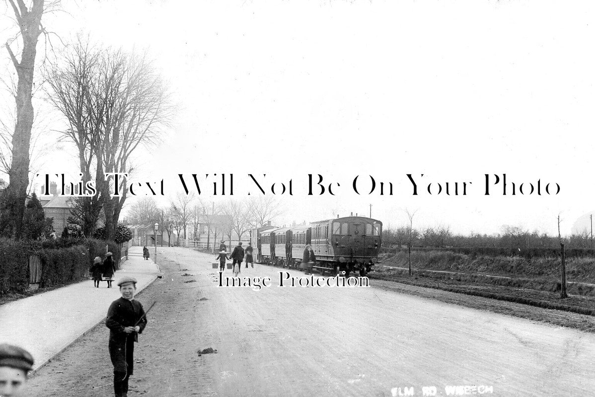 CA 1700 Elm Road Steam Tram Railway, Wisbech, Cambridgeshire c1906