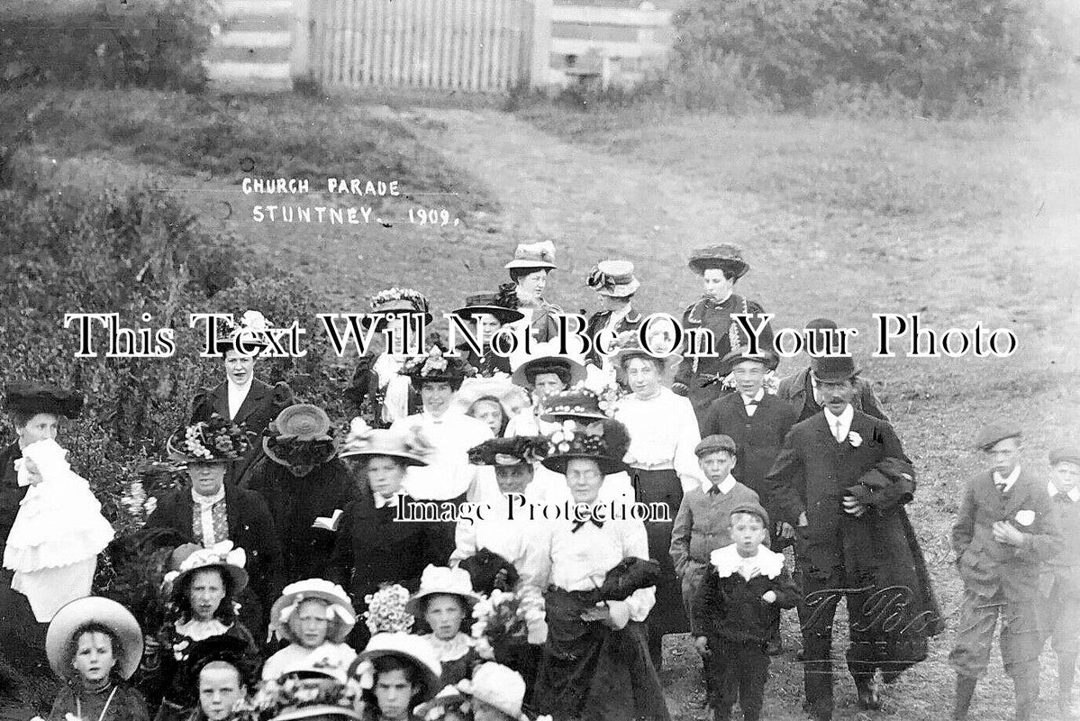 Stuntney CA 1704 - Church Parade, Stuntney, Cambridgeshire 1909 – JB Archive