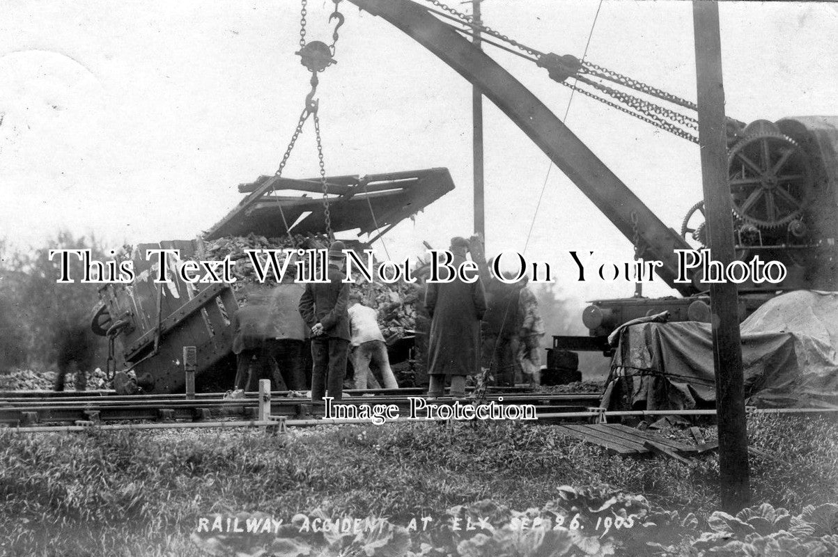 CA 188 - Railway Accident, Ely, Cambridgeshire c1905