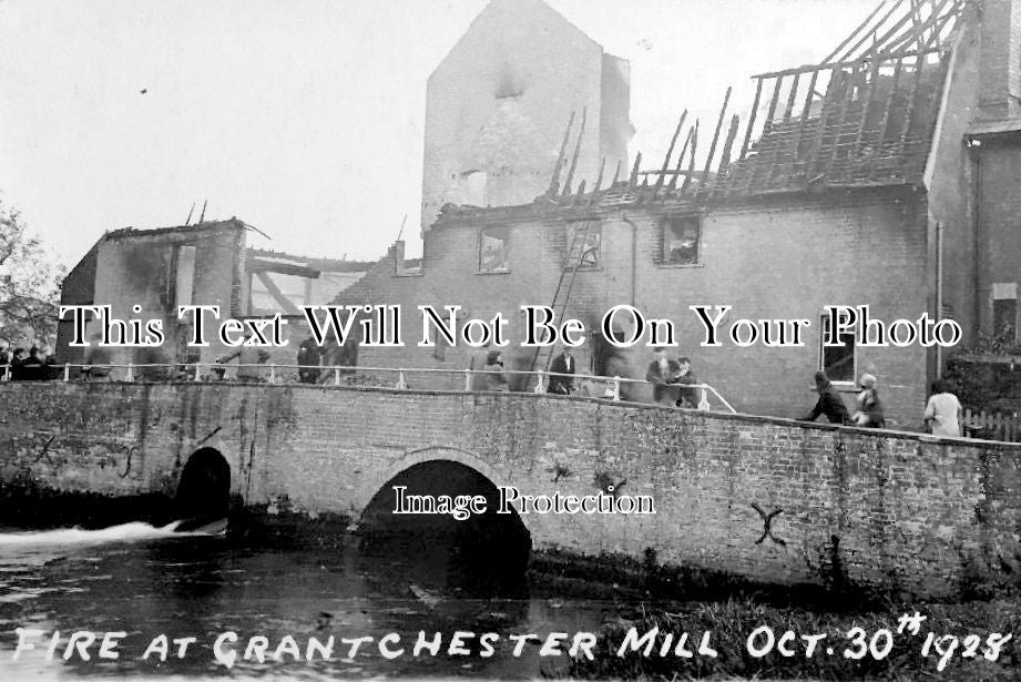 CA 213 - Fire At Grantchester Mill, Cambridge, Cambridgeshire 30th Oct 1928