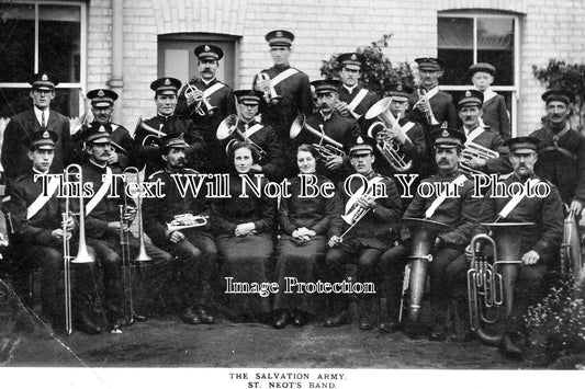 CA 251 - Salvation Army Band, St Neots, Cambridgeshire c1915