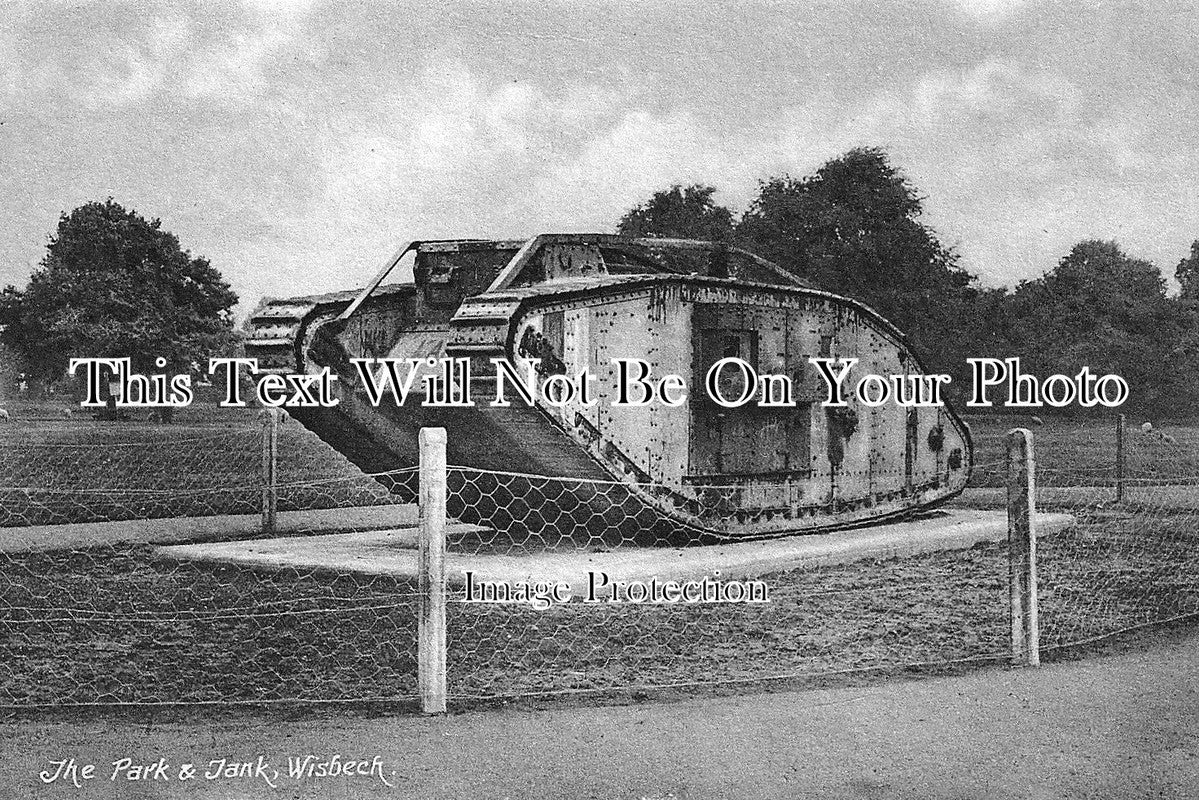 CA 256 - WW1 Tank, The Park, Wisbech, Cambridgeshire