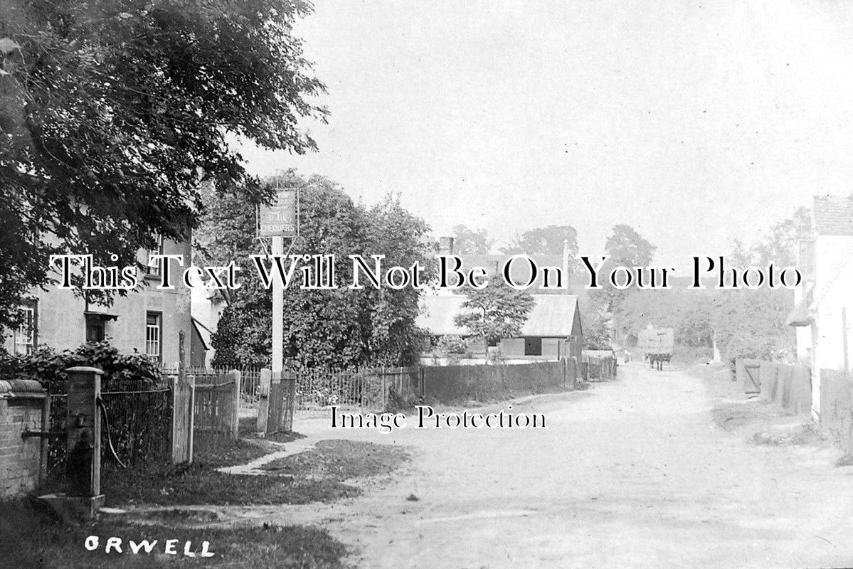 CA 266 - The Chequers Pub, Orwell Village, Cambridgeshire c1913