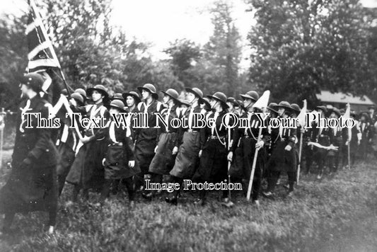 CA 324 - 2nd Company Girl Guides, Empire Day, Cambridge, Cambridgeshire c1918