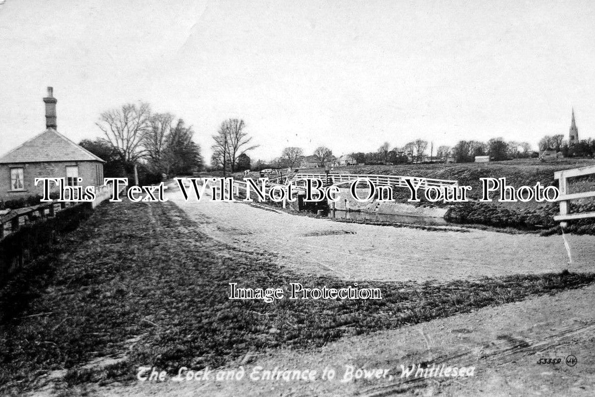 CA 368 - Lock & Entrance To Bower, Whittlesea, Whittlesey, Cambridgeshire c1906