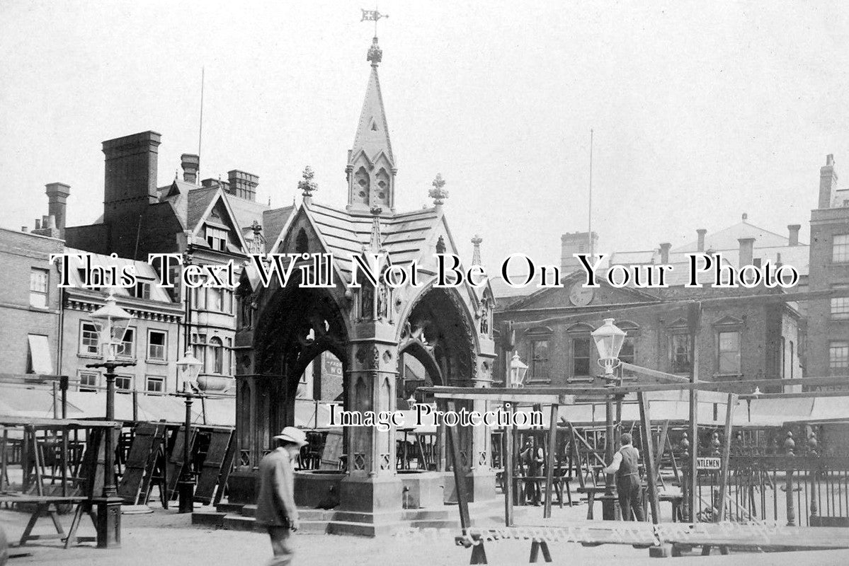 CA 472 - Setting Up The Market, Cambridge, Cambridgeshire c1910