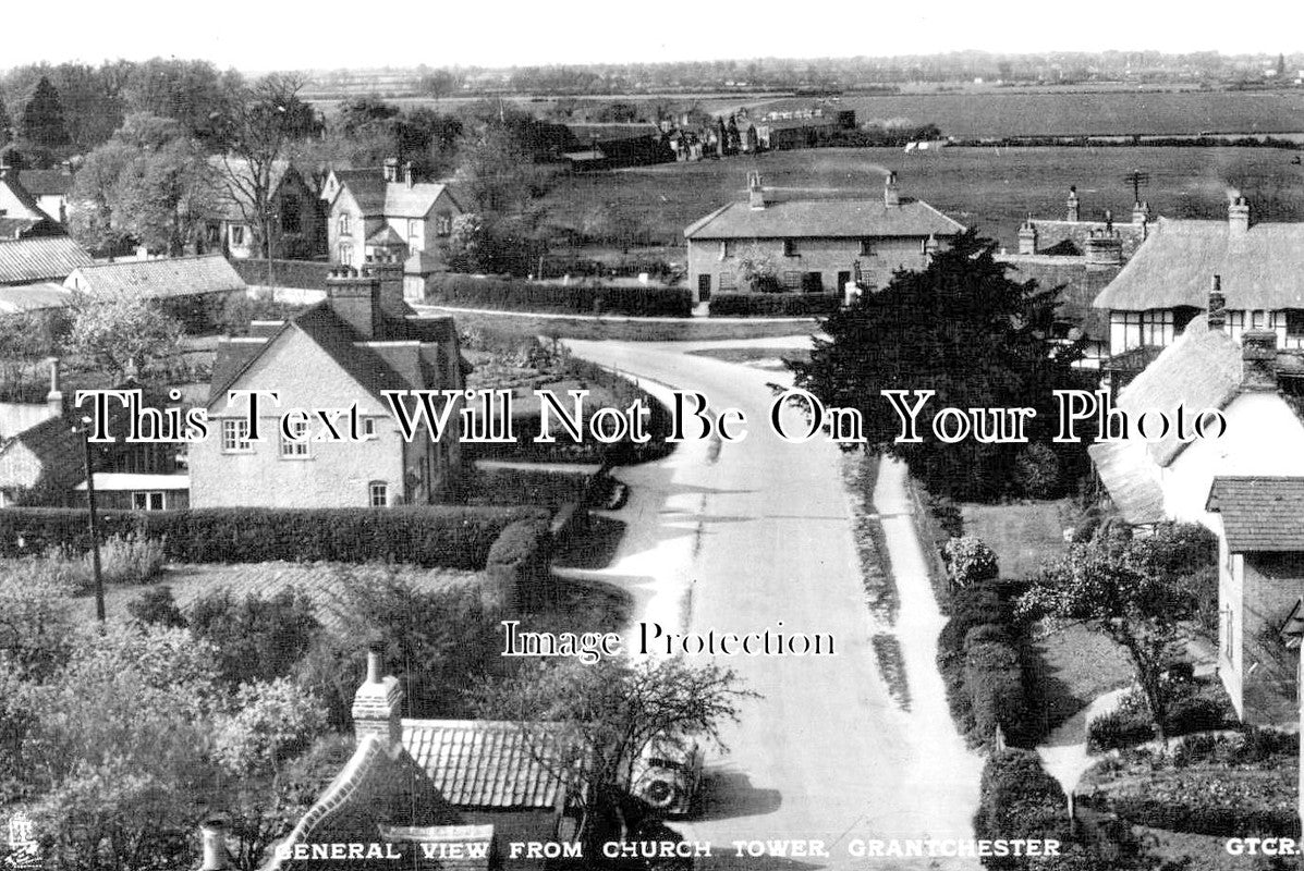 CA 505 - View From Grantchester Church Tower, Cambridge, Cambridgeshire