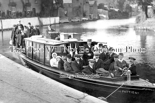 CA 534 - Pleasure Craft Pattie At Ely, Cambridgeshire c1910