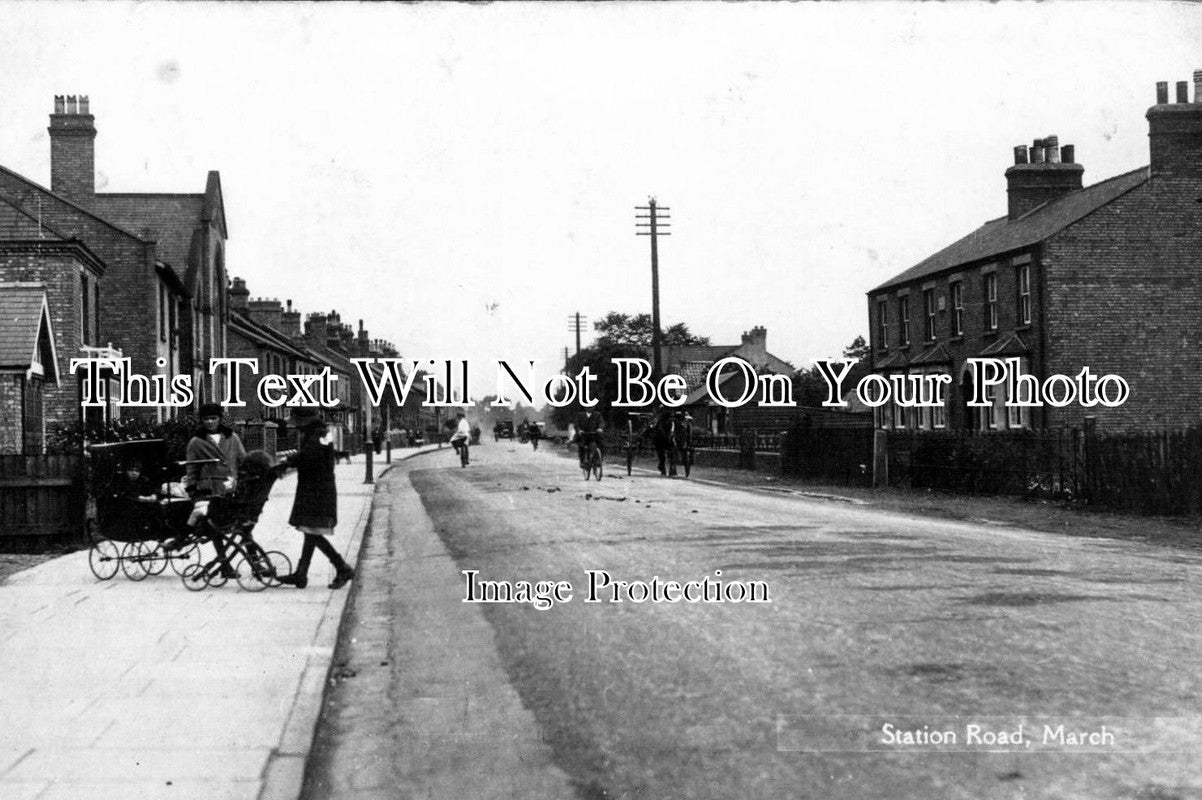 CA 56 - Station Road, March, Cambridgeshire c1930