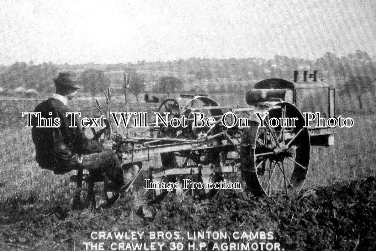 CA 560 - Crawley Bros Showing The Crawley 30 H.P. Agrimotor, Linton, Cambridgeshire 1916