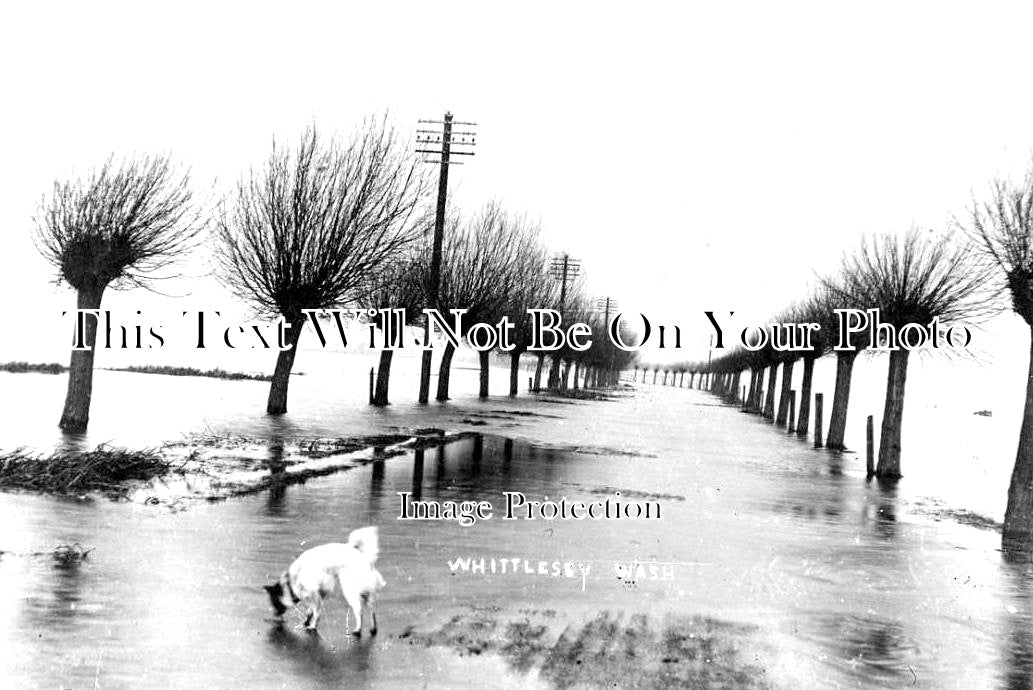 CA 641 - Wash Road Floods, Whittlesey, Cambridgeshire c1920