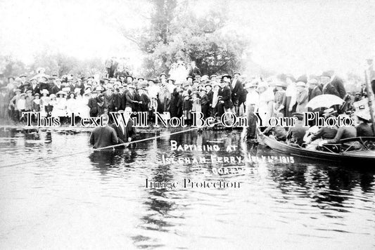 CA 667 - Baptising At Isleham Ferry, Cambridgeshire 1915