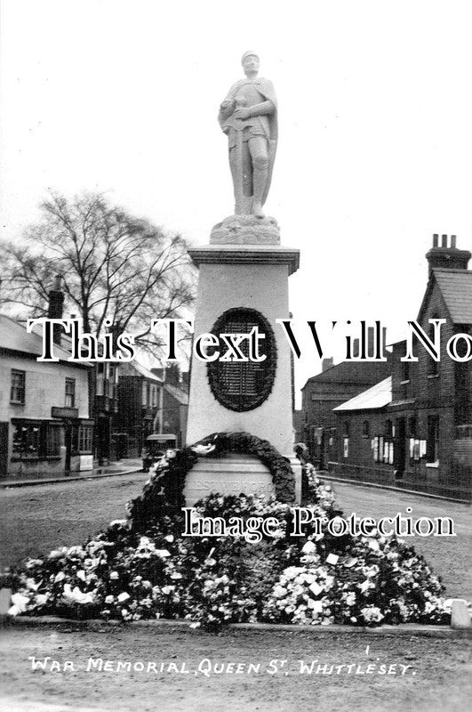 CA 749 -  Whittlesey War Memorial, Queen Street, Cambridgeshire