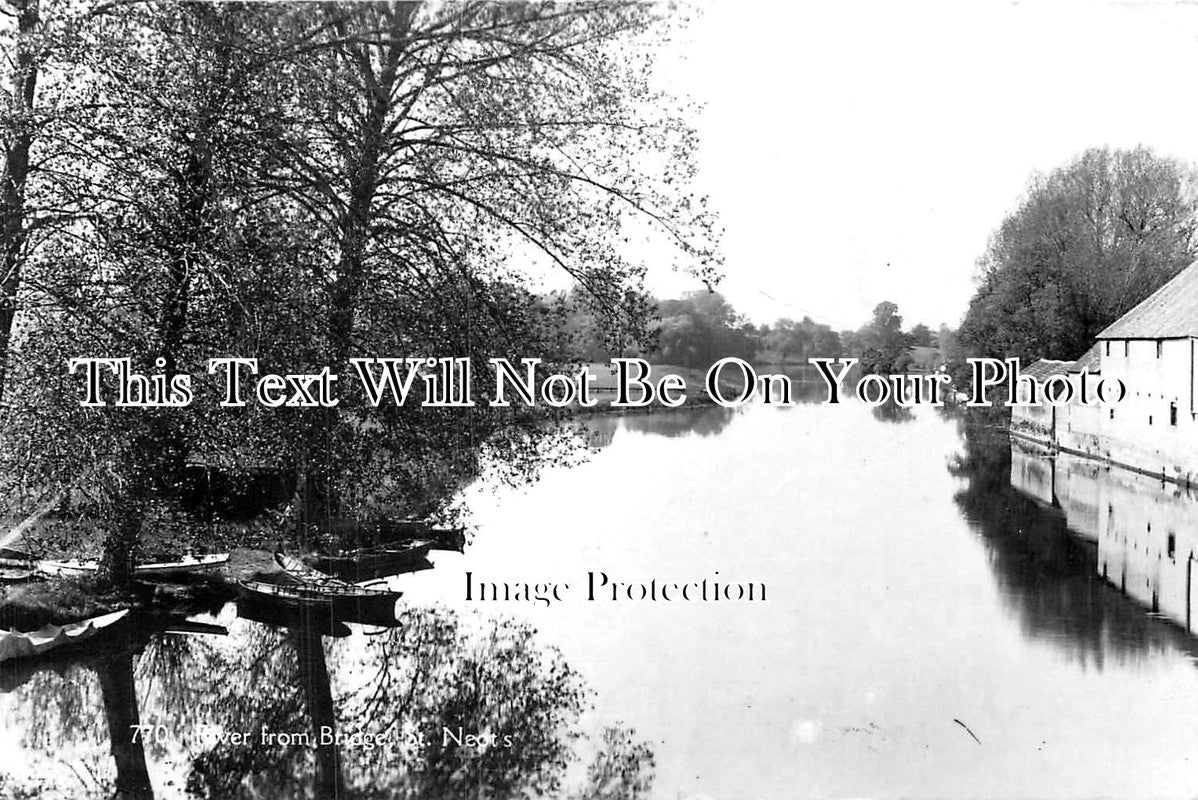 CA 778 - River From Bridge, St Neots, Cambridgeshire c1929