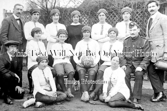 CA 869 - Sages Womens Football Team, Peterborough, Cambridgeshire 1918