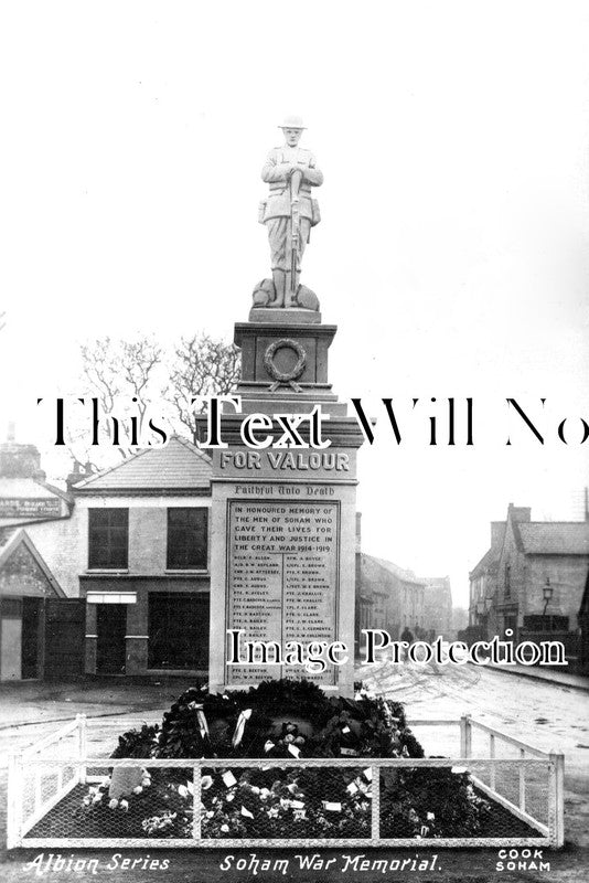 CA 957 - Soham War Memorial, Cambridgeshire