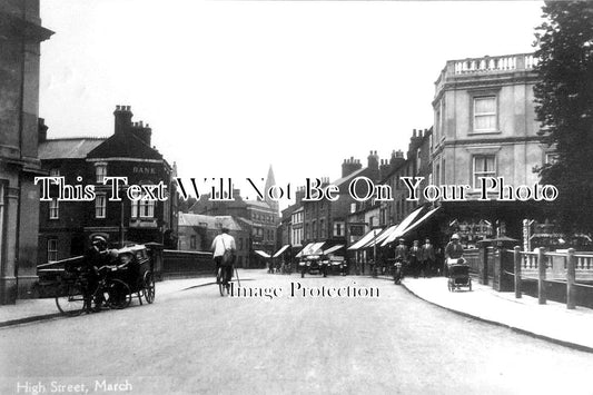 CA 990 - High Street, March, Cambridgeshire c1927