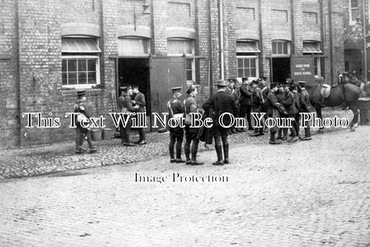 CH 105 - Soldiers At Robin Hood Hotel, Helsby, Cheshire c1910