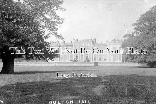 CH 1054 - South View, Oulton Hall (Burnt Down 1926) Cheshire c1926