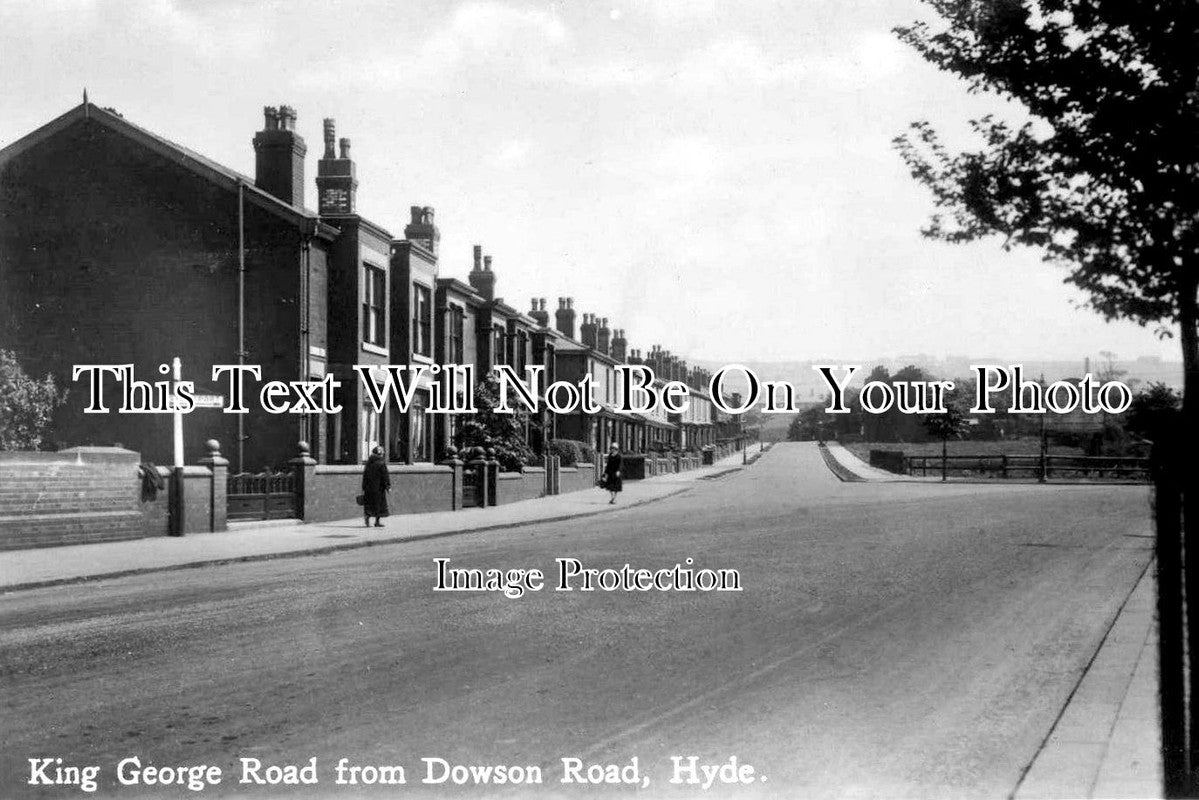 CH 1059 - King George Road From Dowson Road, Hyde, Cheshire