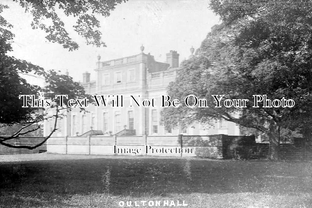 CH 1069 - Oulton Hall (Burnt Down 1926) Cheshire