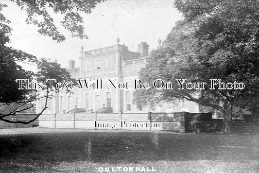 CH 1069 - Oulton Hall (Burnt Down 1926) Cheshire