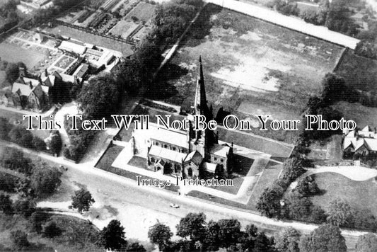 CH 1082 - St Margaret's Church From The Air, Altrincham, Cheshire