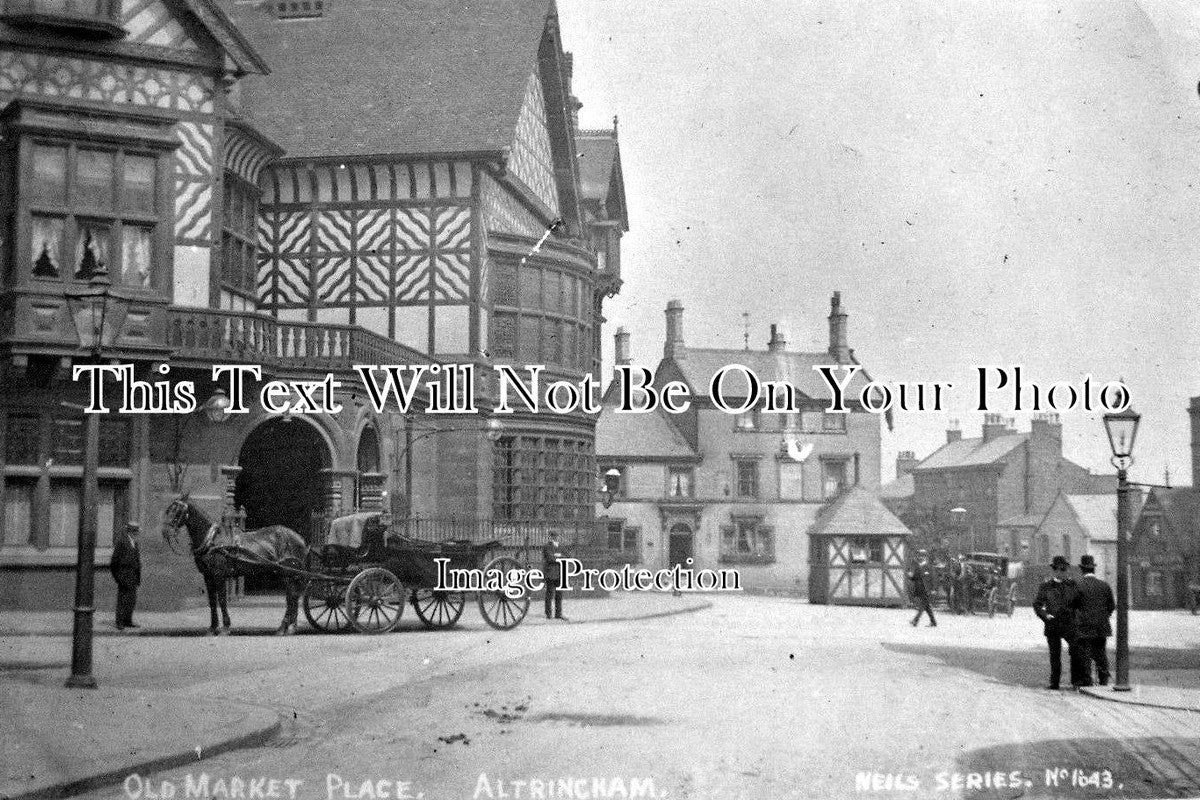 CH 1129 - Old Market Place, Altrincham, Cheshire c1909