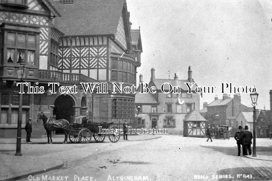 CH 1129 - Old Market Place, Altrincham, Cheshire c1909