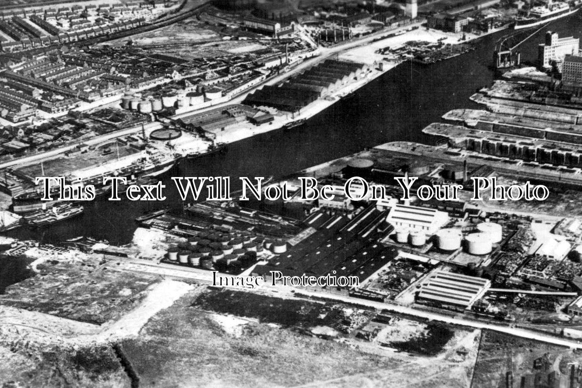 CH 1138 - Birkenhead Docks From The Air, Cheshire