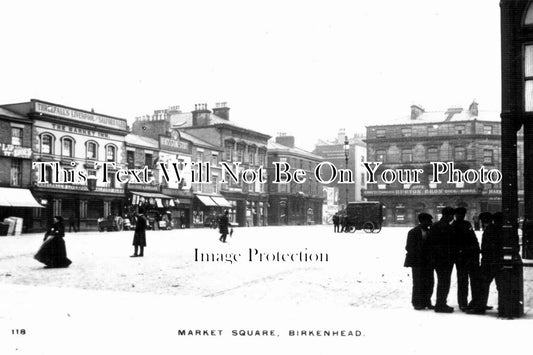 CH 1147 - Market Square, Birkenhead, Cheshire