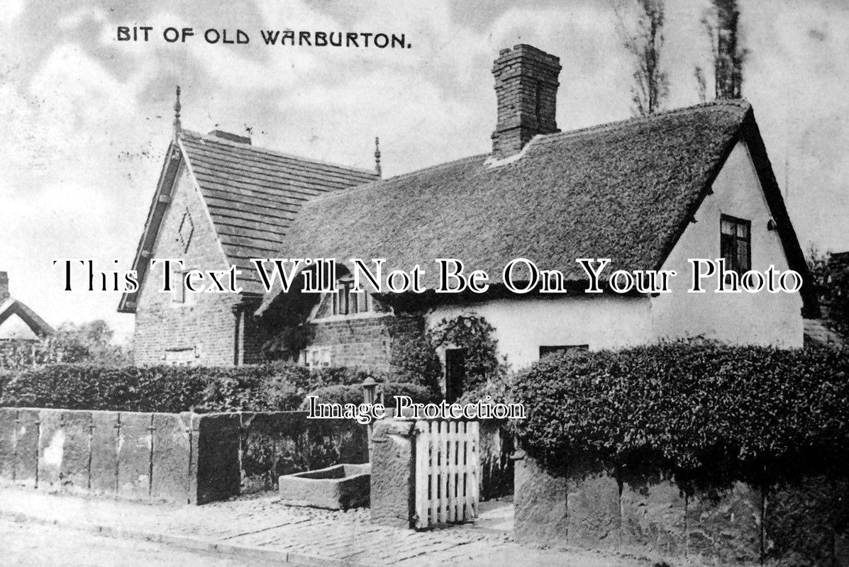 CH 1166 - Old Cottages, Warburton, Warrington, Cheshire c1921