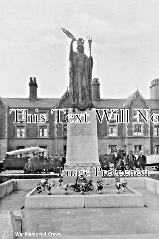 CH 1176 - Crewe War Memorial, Cheshire c1940