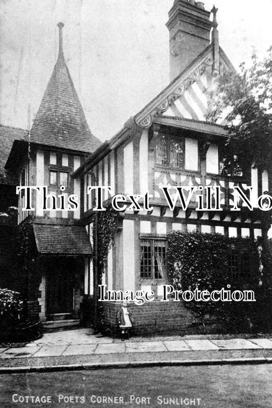 CH 1177 - Cottage, Poets Corner, Port Sunlight, Cheshire c1926