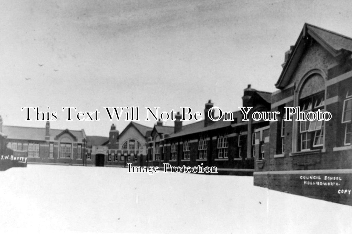 CH 1179 - The Council School, Hollingworth, Cheshire c1909