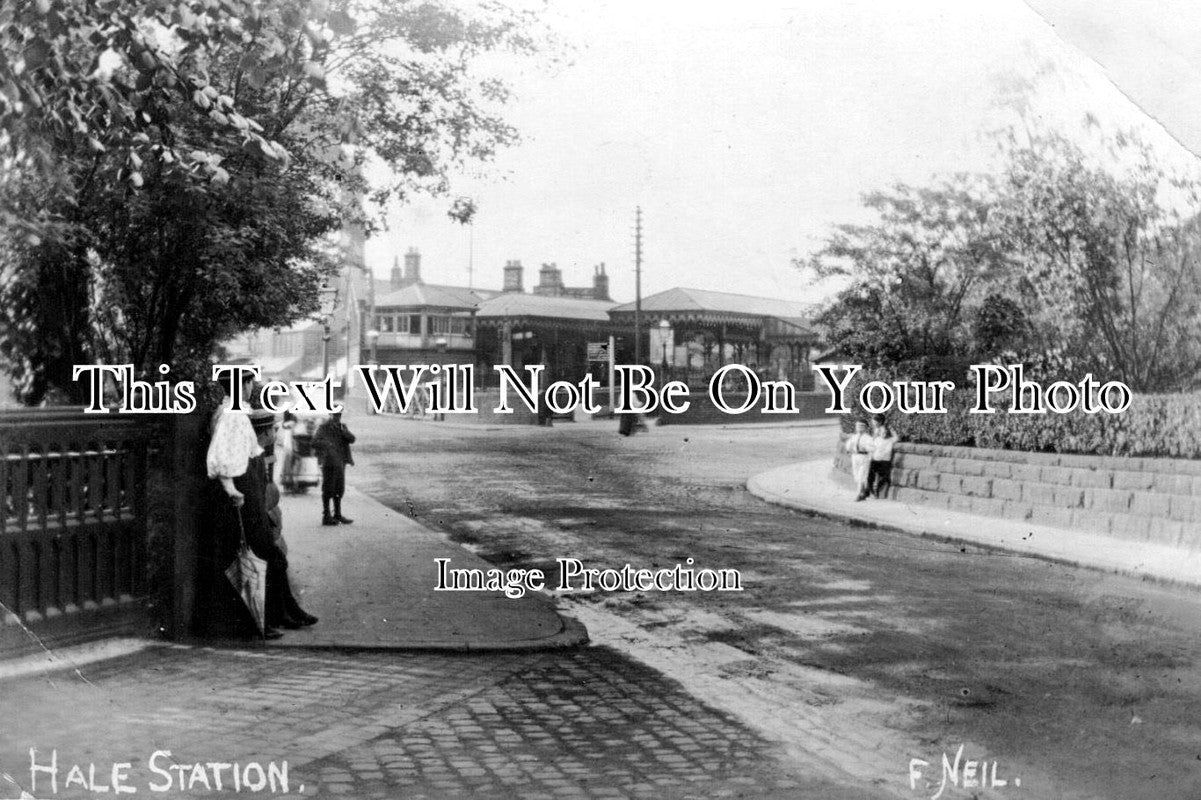 CH 1186 - Midland Railway Station, Hale, Cheshire c1907