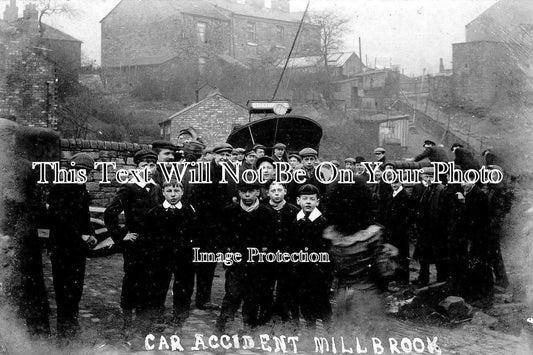 CH 1206 - Car Accident, Millbrook, Stalybridge, Cheshire c1908