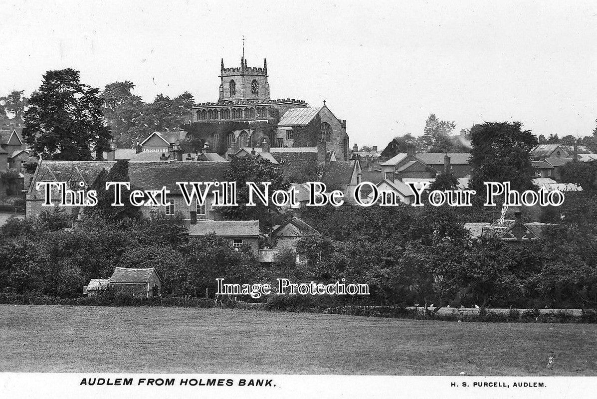 CH 1289 - Audlem From Holmes Bank, Cheshire