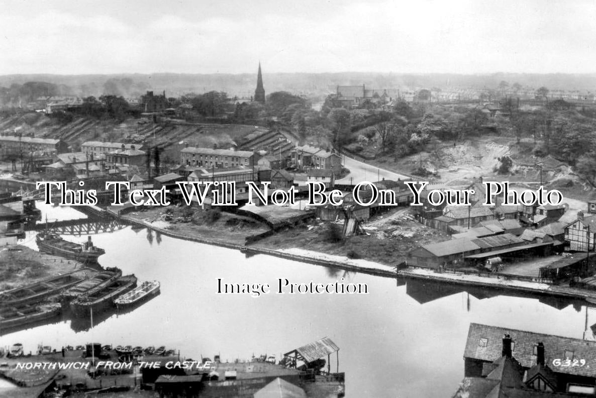 CH 1295 - Northwich From The Castle, Cheshire c1938