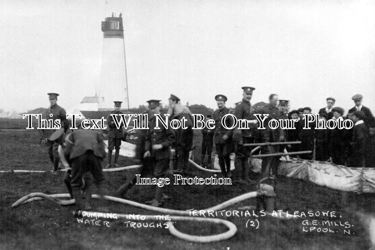 CH 1307 - Territorials Pumping Water Into Troughs, Leasowe, Cheshire